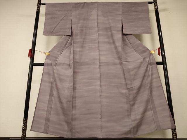 平和屋着物＊夏物 小紋 絽 霞文 正絹 逸品 AABE0662jd