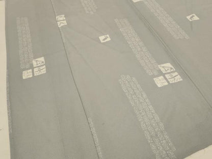 平和屋着物＊夏物 小紋 絽 十二支 正絹 逸品 AABE0663jd