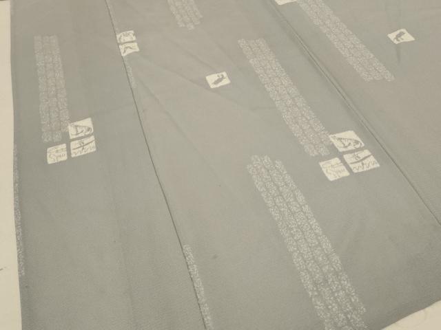 平和屋着物＊夏物　小紋　絽　十二支　正絹　逸品　AABE0663jd