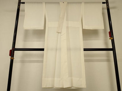 平和屋着物＊夏物 長襦袢 絽 鳥の子色 正絹 逸品 AABE0666jd