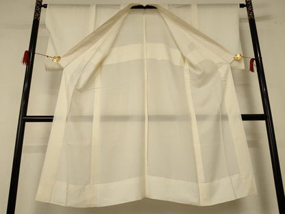 平和屋着物＊夏物 長襦袢 絽 鳥の子色 正絹 逸品 AABE0666jd