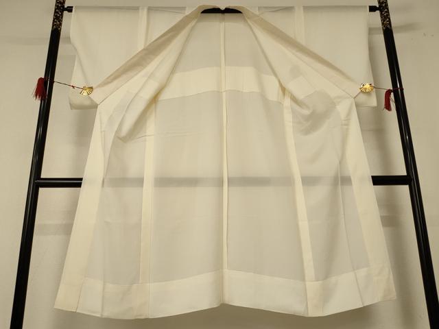 平和屋着物＊夏物 長襦袢 絽 鳥の子色 正絹 逸品 AABE0666jd