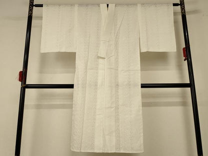 平和屋着物＊夏物 長襦袢 総レース 白色 綿 逸品 AABE0667jd