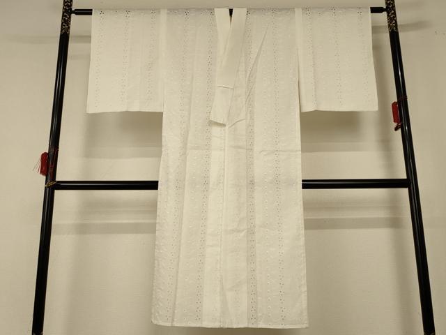 平和屋着物＊夏物 長襦袢 総レース 白色 綿 逸品 AABE0667jd