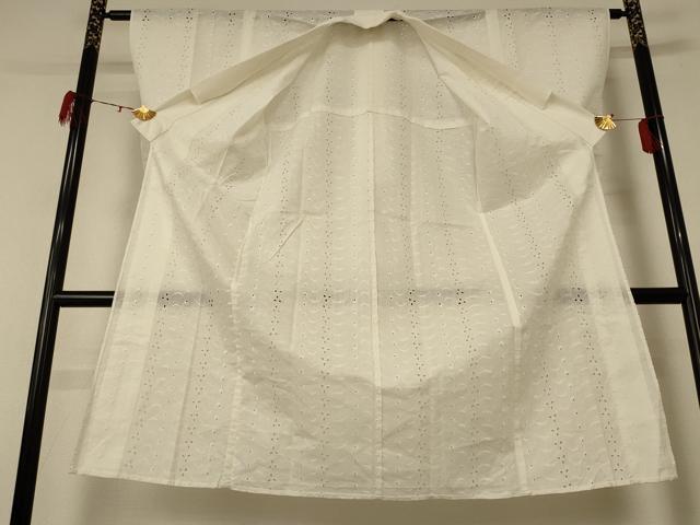 平和屋着物＊夏物 長襦袢 総レース 白色 綿 逸品 AABE0667jd