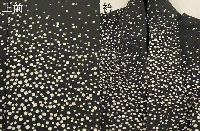 平和屋着物＊夏物 小紋 絽 霞文 正絹 逸品 AABE0668jd