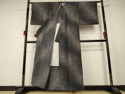 平和屋着物＊夏物 小紋 絽 霞文 正絹 逸品 AABE0668jd