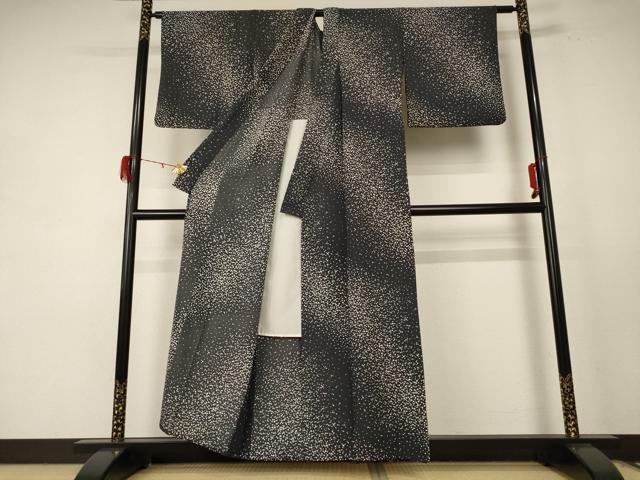 平和屋着物＊夏物 小紋 絽 霞文 正絹 逸品 AABE0668jd