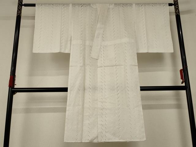 平和屋着物＊夏物 長襦袢 総レース 白色 綿 逸品 AABE0669jd