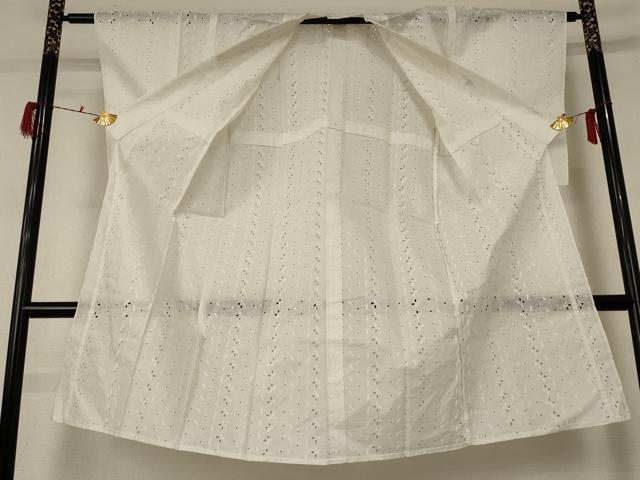平和屋着物＊夏物 長襦袢 総レース 白色 綿 逸品 AABE0669jd