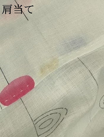 平和屋着物＊夏物 小紋 紗 水 洗える着物 AABE0670jd
