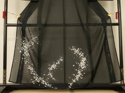 平和屋着物＊夏物 訪問着 絽 霞文 洗える着物 AABE0678jd