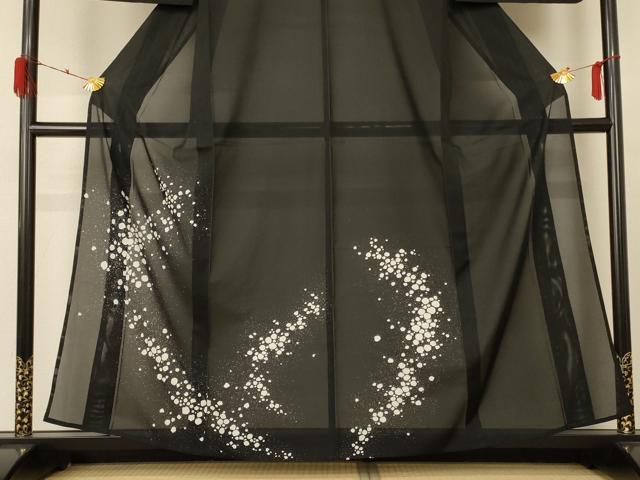 平和屋着物＊夏物 訪問着 絽 霞文 洗える着物 AABE0678jd