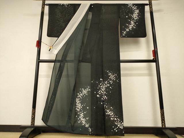 平和屋着物＊夏物 訪問着 絽 霞文 洗える着物 AABE0678jd