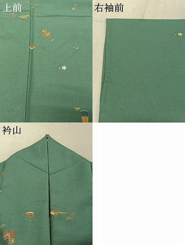 平和屋着物▽小紋 単衣 玩具文 洗える着物 AABE0682jh