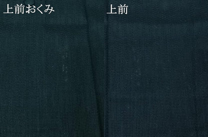 平和屋着物▽道行コート　スリーシーズン　春夏秋　塵除け　留紺色　正絹　逸品　AABE0684jh
