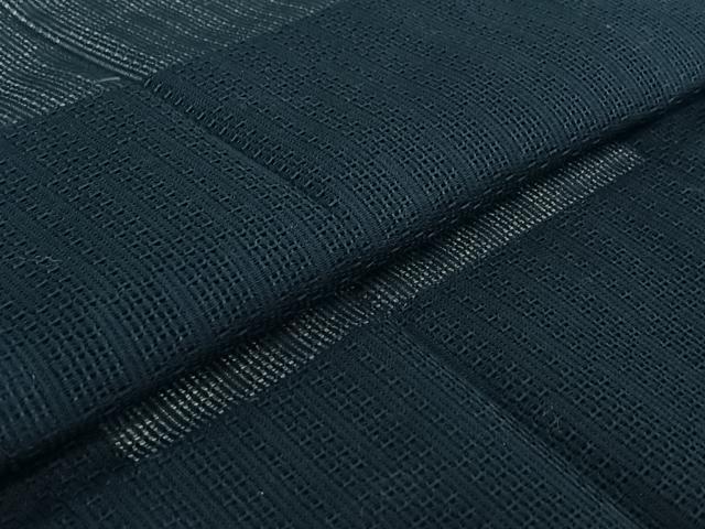 平和屋着物▽道行コート　スリーシーズン　春夏秋　塵除け　留紺色　正絹　逸品　AABE0684jh