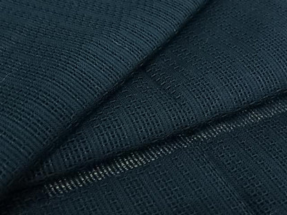 平和屋着物▽道行コート　スリーシーズン　春夏秋　塵除け　留紺色　正絹　逸品　AABE0684jh
