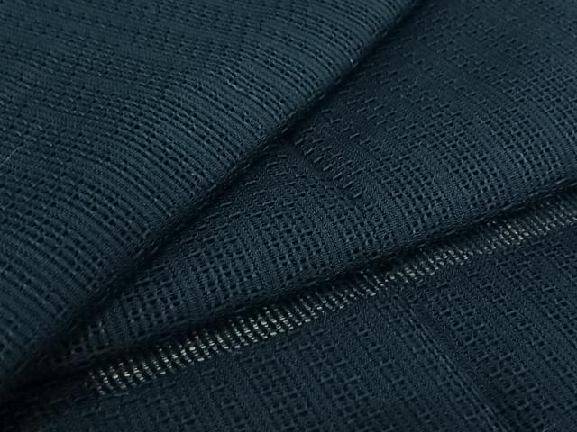 平和屋着物▽道行コート　スリーシーズン　春夏秋　塵除け　留紺色　正絹　逸品　AABE0684jh