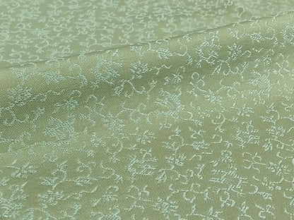 平和屋着物▽上質な小紋 単衣 作家物 花唐草文 正絹 逸品 AABE0685jh