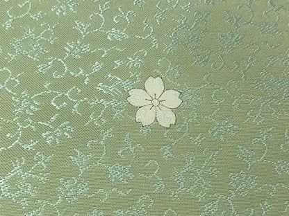 平和屋着物▽上質な小紋 単衣 作家物 花唐草文 正絹 逸品 AABE0685jh