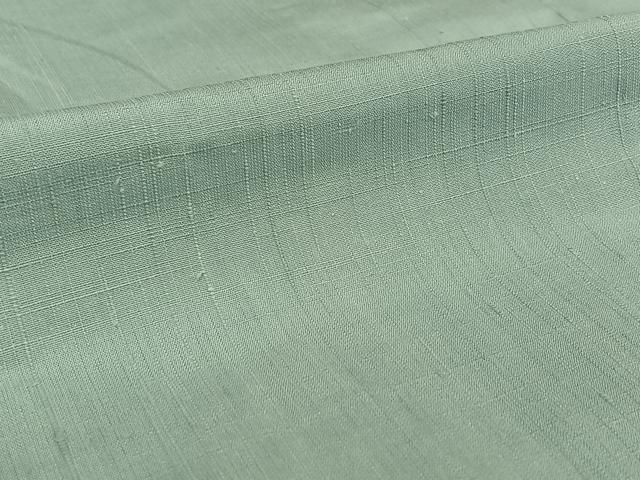 平和屋着物▽上質な紬 単衣 水色 正絹 逸品 AABE0689jh