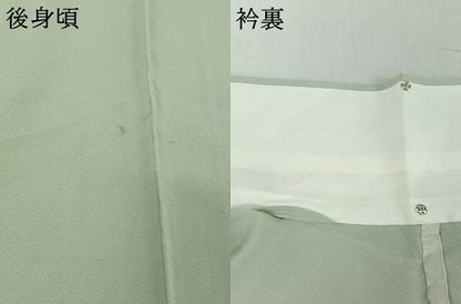 平和屋着物▽訪問着 単衣 風景花文 暈し染め 金銀彩 正絹 逸品 AABE0702jh