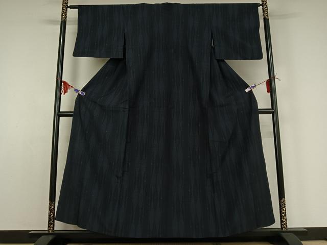 平和屋着物▽上質な紬 単衣 立涌文 正絹 逸品 AABE0710jh