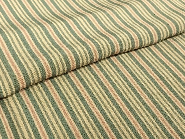 平和屋着物▽上質な小紋　単衣　縞　正絹　逸品　AABE0713jh
