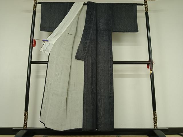 平和屋着物▽上質な小紋 無双 紗袷 紗×紗 花間道 三越扱い 正絹 逸品 AABE0714jh