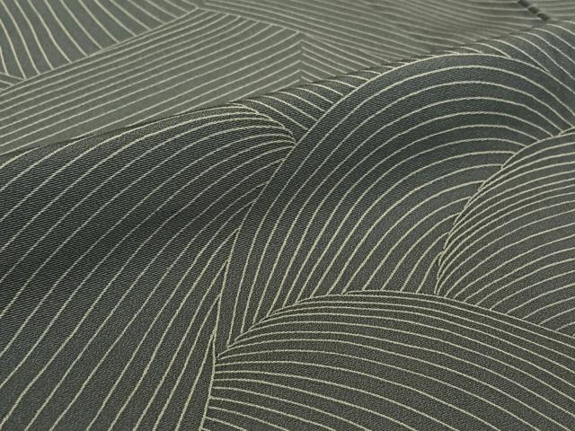 平和屋着物▽上質な小紋 単衣 流水文 正絹 逸品 AABE0716jh