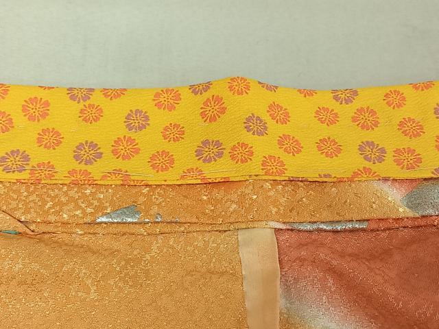 平和屋着物▽小紋 単衣 箔散らし文様 銀彩 洗える着物 AABE0720jh