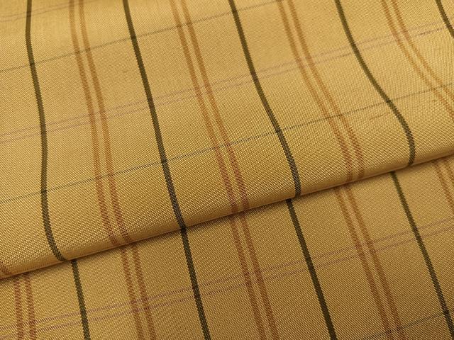 平和屋着物●上質な紬 格子 正絹 逸品 AABE0738ph