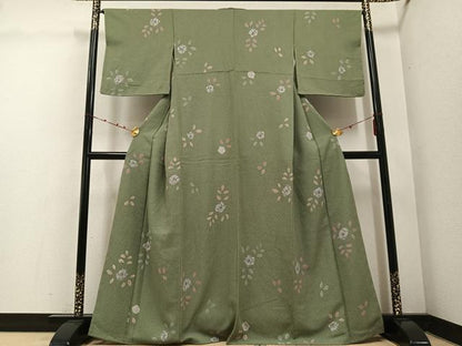 平和屋着物●上質な小紋 辻が花 正絹 逸品 AABE0741ph