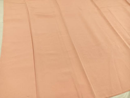 平和屋着物●上質な色無地 赤香色 正絹 逸品 未使用 AABE0749ph