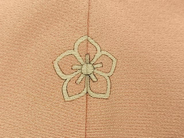 平和屋着物●上質な色無地 赤香色 正絹 逸品 未使用 AABE0749ph