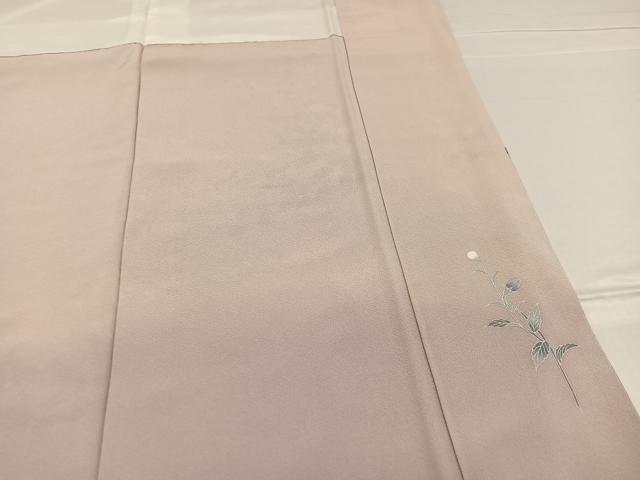 平和屋着物●訪問着　友禅　作家物　枝花文　暈し染め　正絹　逸品　AABE0754ph