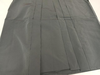 平和屋着物●男性　馬乗り袴　縞　正絹　逸品　AABE0781ph
