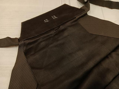 平和屋着物●男性　行灯袴　縞　正絹　逸品　AABE0785ph