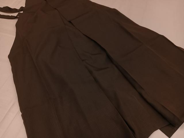 平和屋着物●男性　行灯袴　縞　正絹　逸品　AABE0785ph