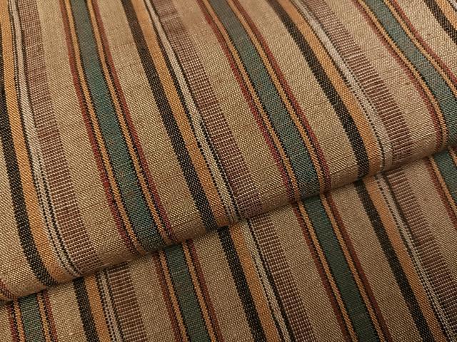 平和屋着物●上質な紬　間道　正絹　逸品　AABE0797ph