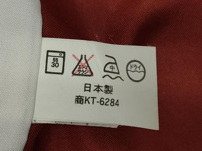平和屋着物■小紋　幾何学文　黒地　洗える着物　AABE0812gw