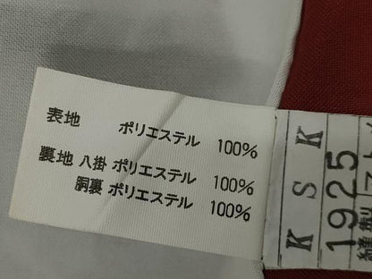 平和屋着物■小紋　幾何学文　黒地　洗える着物　AABE0812gw