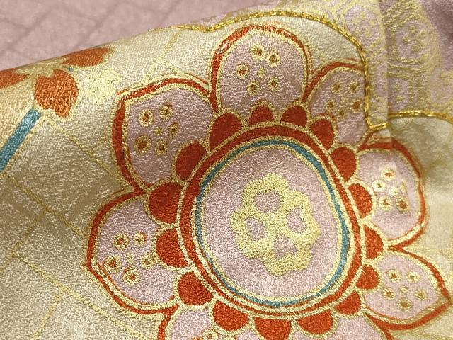 平和屋着物■豪華色留袖 駒刺繍 雲取り吉祥花文 金彩 正絹 逸品 AABE0859gw