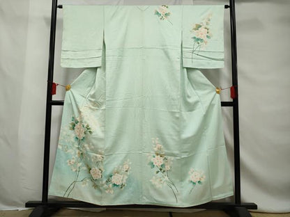 平和屋着物■訪問着　草花文　暈し染め　やまと誂製　正絹　逸品　AABE0896gw