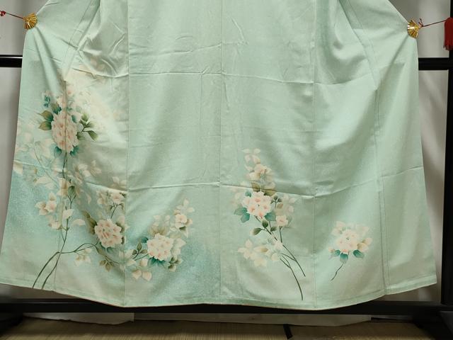 平和屋着物■訪問着　草花文　暈し染め　やまと誂製　正絹　逸品　AABE0896gw