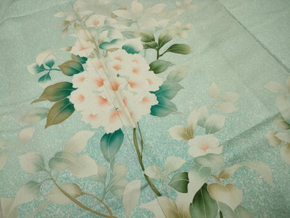 平和屋着物■訪問着　草花文　暈し染め　やまと誂製　正絹　逸品　AABE0896gw