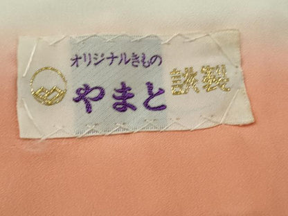 平和屋着物■訪問着　草花文　暈し染め　やまと誂製　正絹　逸品　AABE0896gw