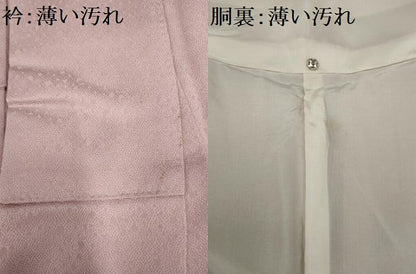 平和屋着物■訪問着　刺繍　エ霞雪芝花文　暈し染め　金糸　正絹　逸品　AABE0905gw