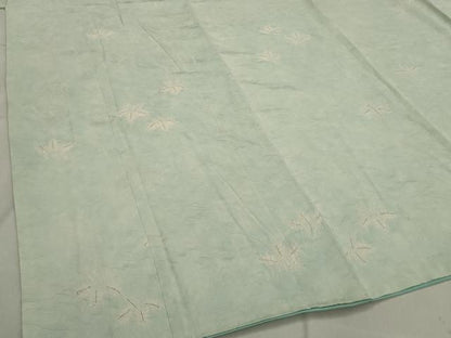 平和屋着物■上質な小紋 絞り 流水花文 金糸 正絹 逸品 AABE0970tn